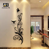 Creative Happiness Bird Living Room Wooden Wall Decoration